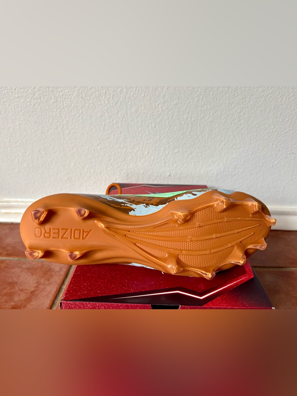 Size 13 - Adidas Pixar Cars Mater Adizero Impact II Mid Football Cleats KJ2865 - Picture 14 of 14